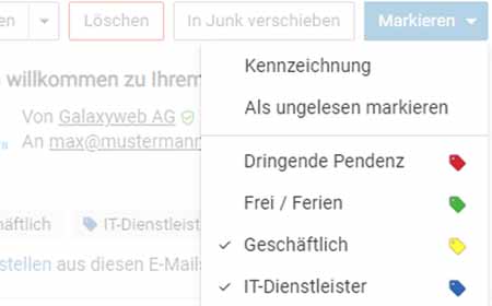 Erweiterte Unterstützung für Kategorien