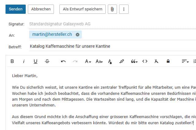 Nachricht verfassen