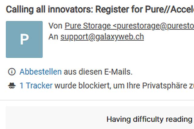 Newsletter und Tracker