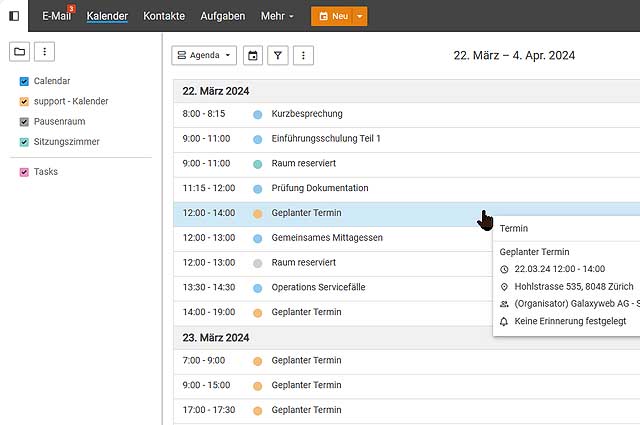 Kalender Agenda